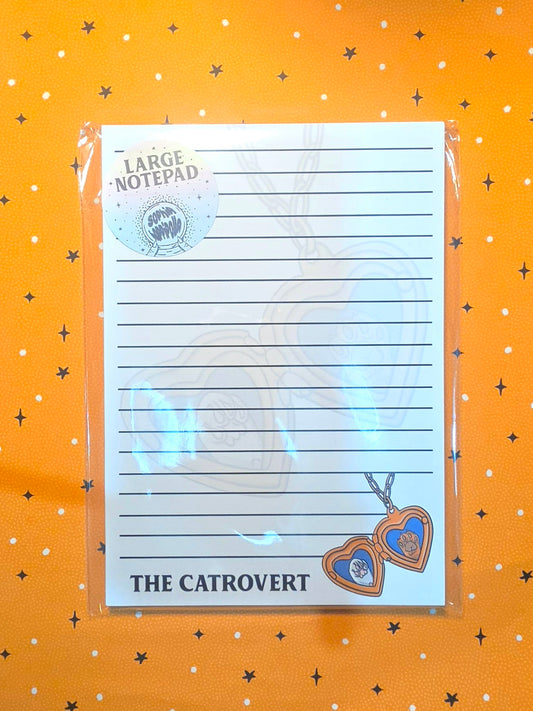 The Catrovert - Large Notepad