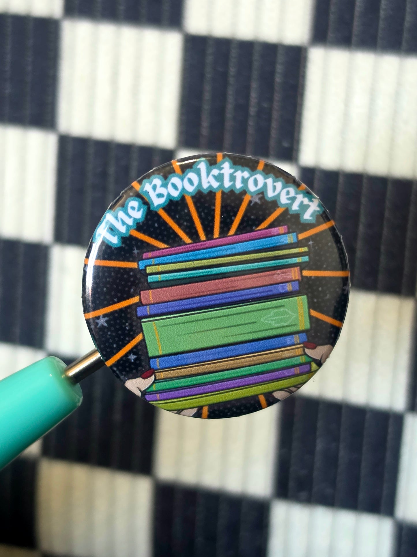 Booktrovert Button Badge