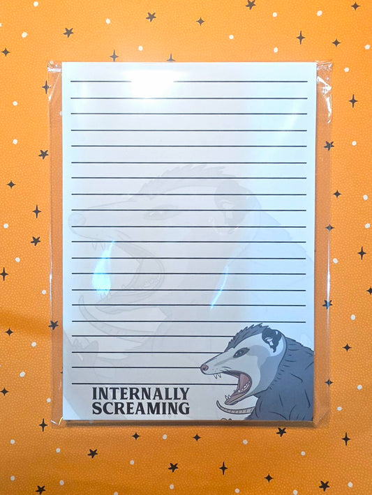 Internally Screaming - Large Notepad